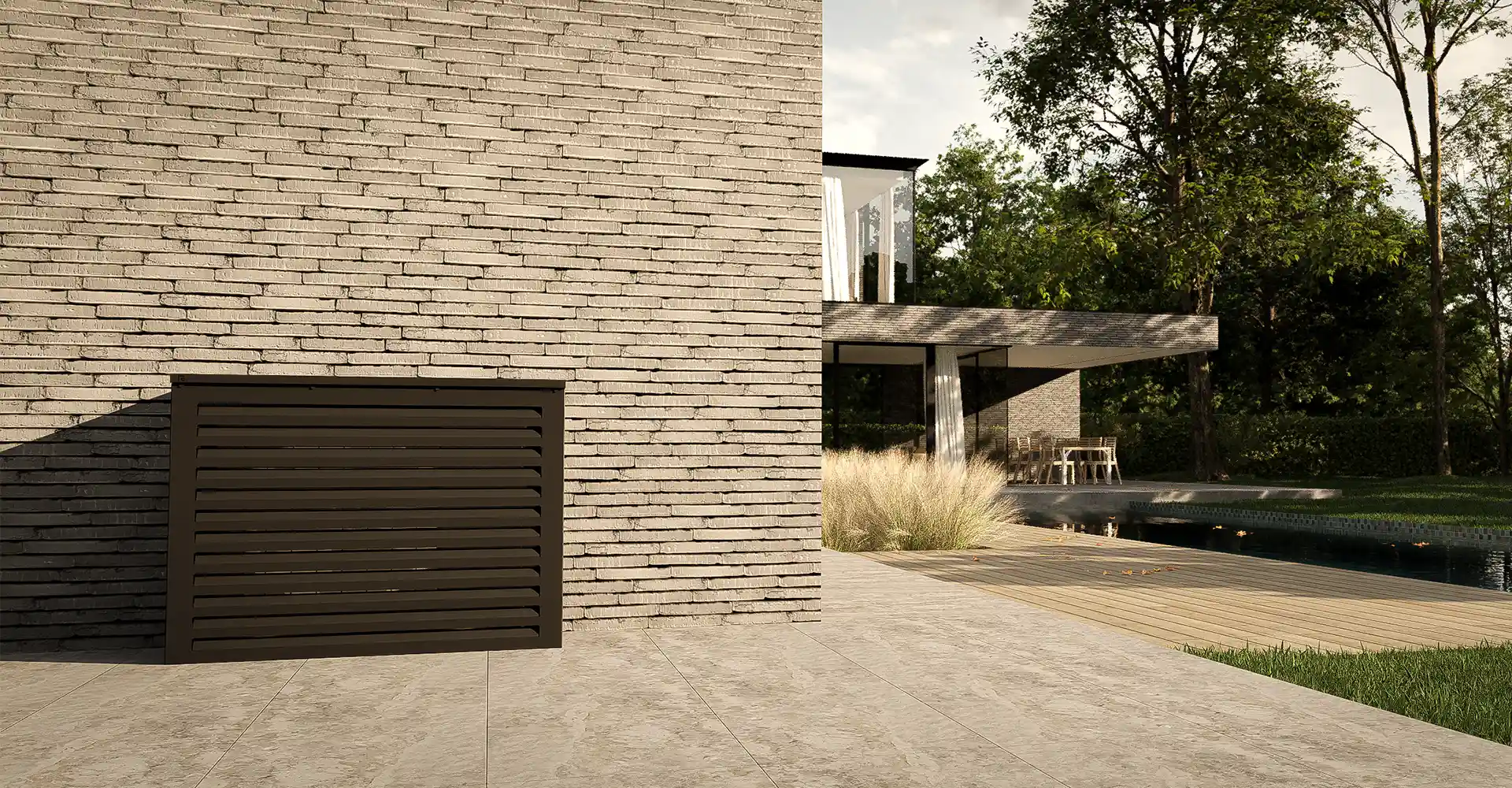 buitenunit omkasting die overal past